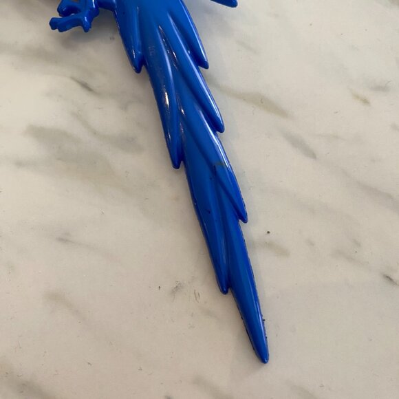 Vintage Buch & Deichmann Denmark Huge Parrot Bird plastic Brooch - Picture 3 of 7